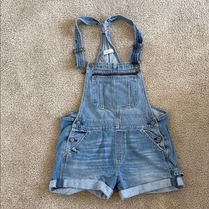 Abercrombie & Fitch Blue Denim Overalls